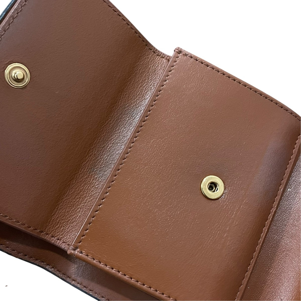 CELINE スモールフラップウォレット トリオンフキャンバス3つ折り財布 古着・中古-8枚目のアイテム画像