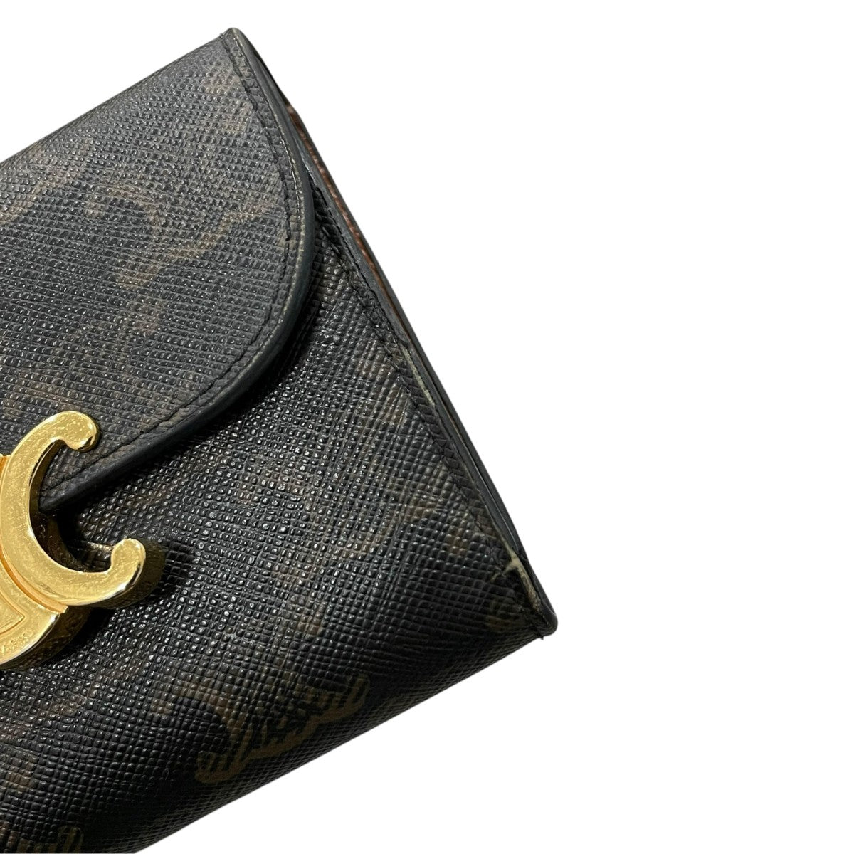 CELINE スモールフラップウォレット トリオンフキャンバス3つ折り財布 古着・中古-9枚目のアイテム画像