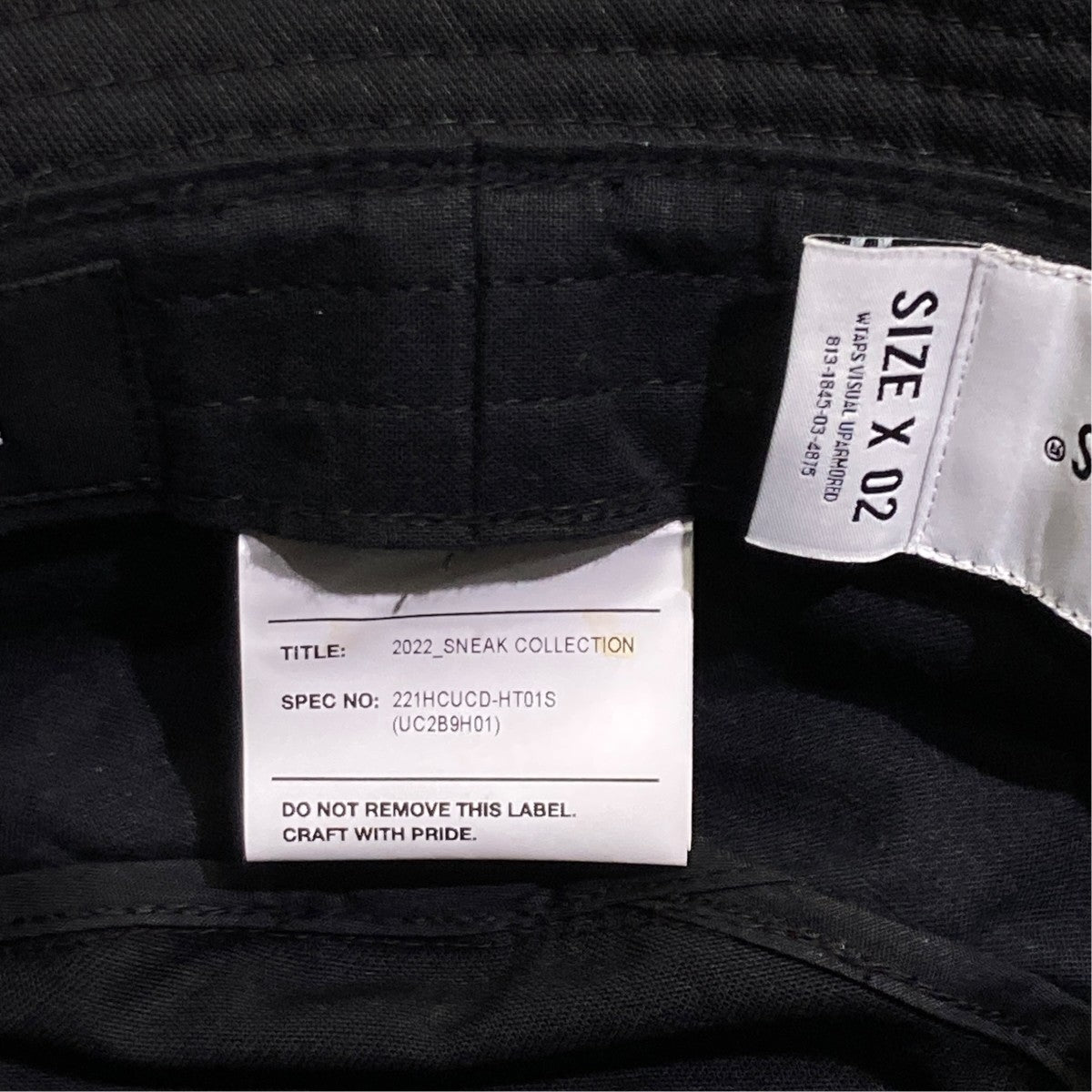 WTAPS×UNDERCOVER バケットハット221HCUCD-HT01S 古着・中古-5枚目のアイテム画像