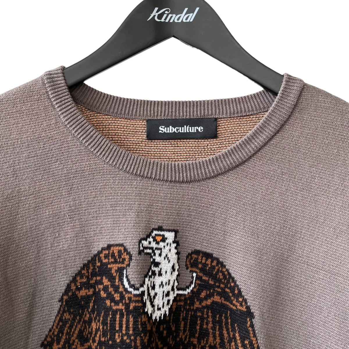 JACQUARD COTTON KNITニットセーターSCKT-A2302