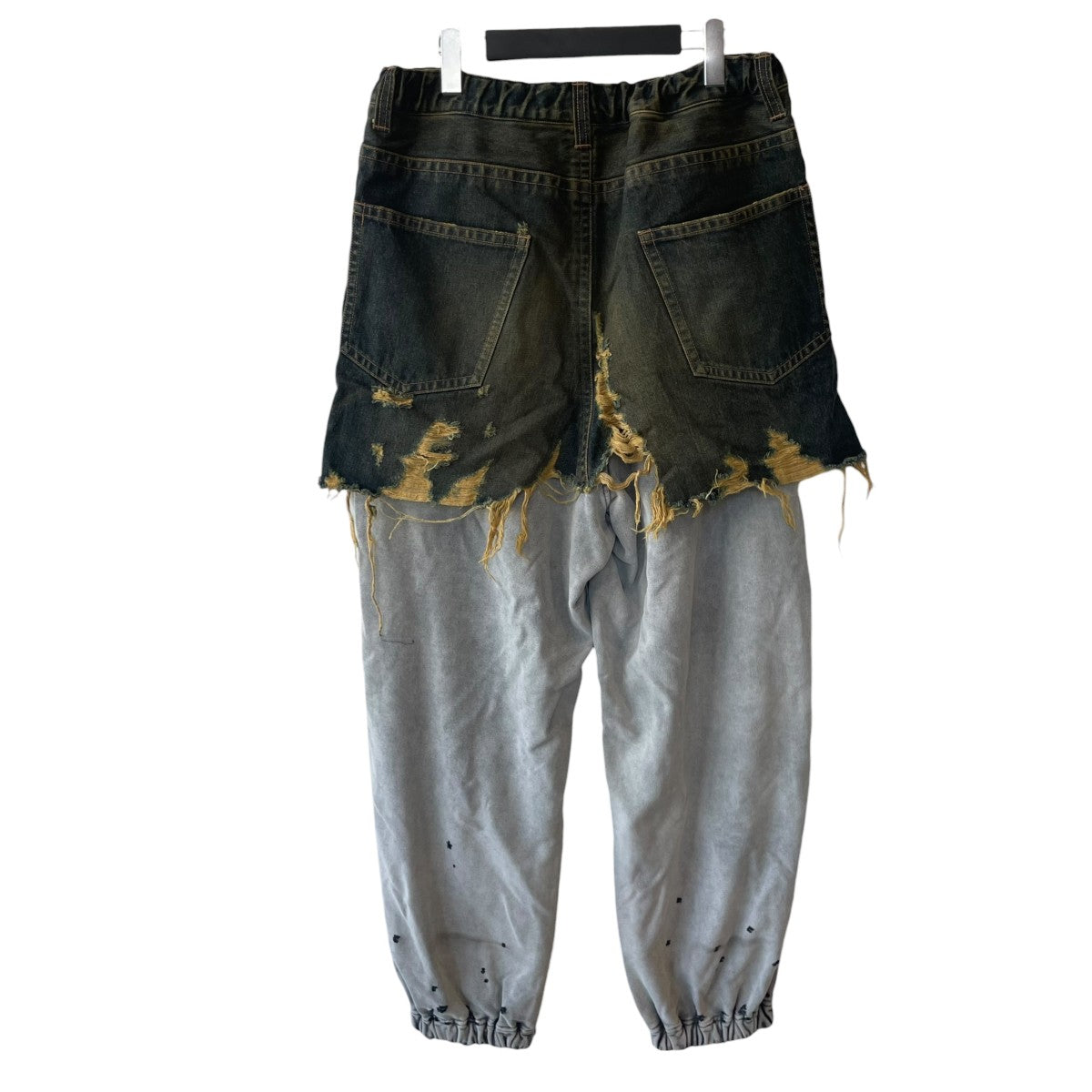 Maison MIHARA YASUHIRO MMY WAIST LAYERED JEANSレイヤードパンツA15PT023 古着・中古-2枚目のアイテム画像