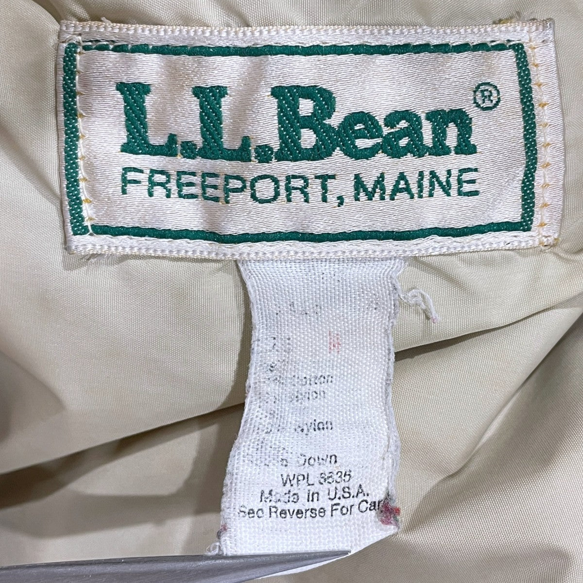 L．L．Bean ダウンジャケット Bean’s Down Mackinaw Jacket ビーンズ ダウン マッキーノジャケット 古着・中古-10枚目のアイテム画像