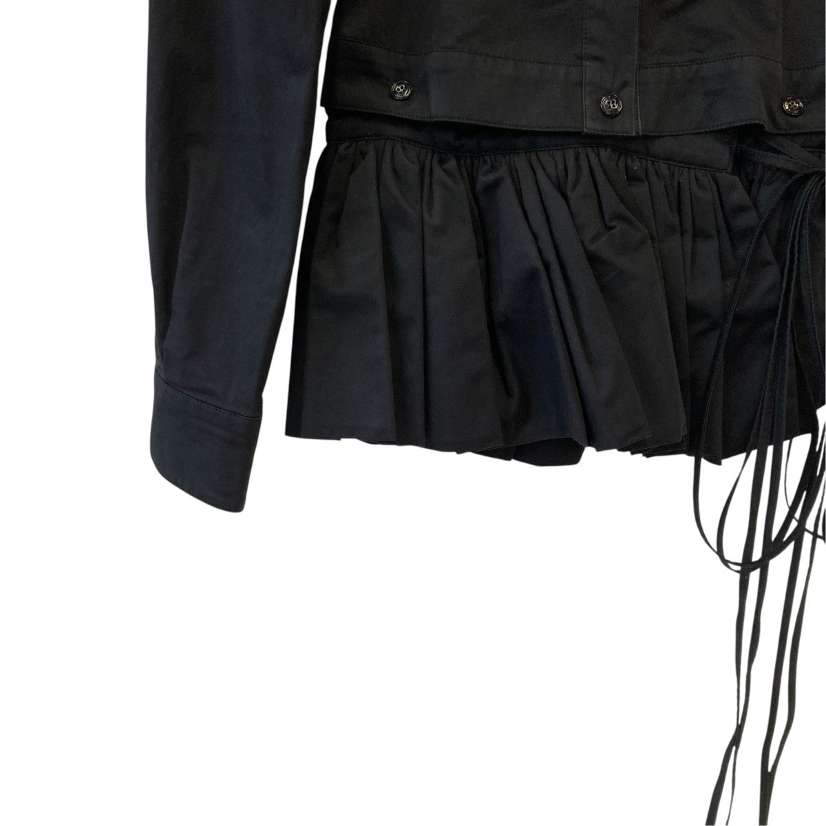 BUTTONED PEPLUM SHIRTS長袖シャツ