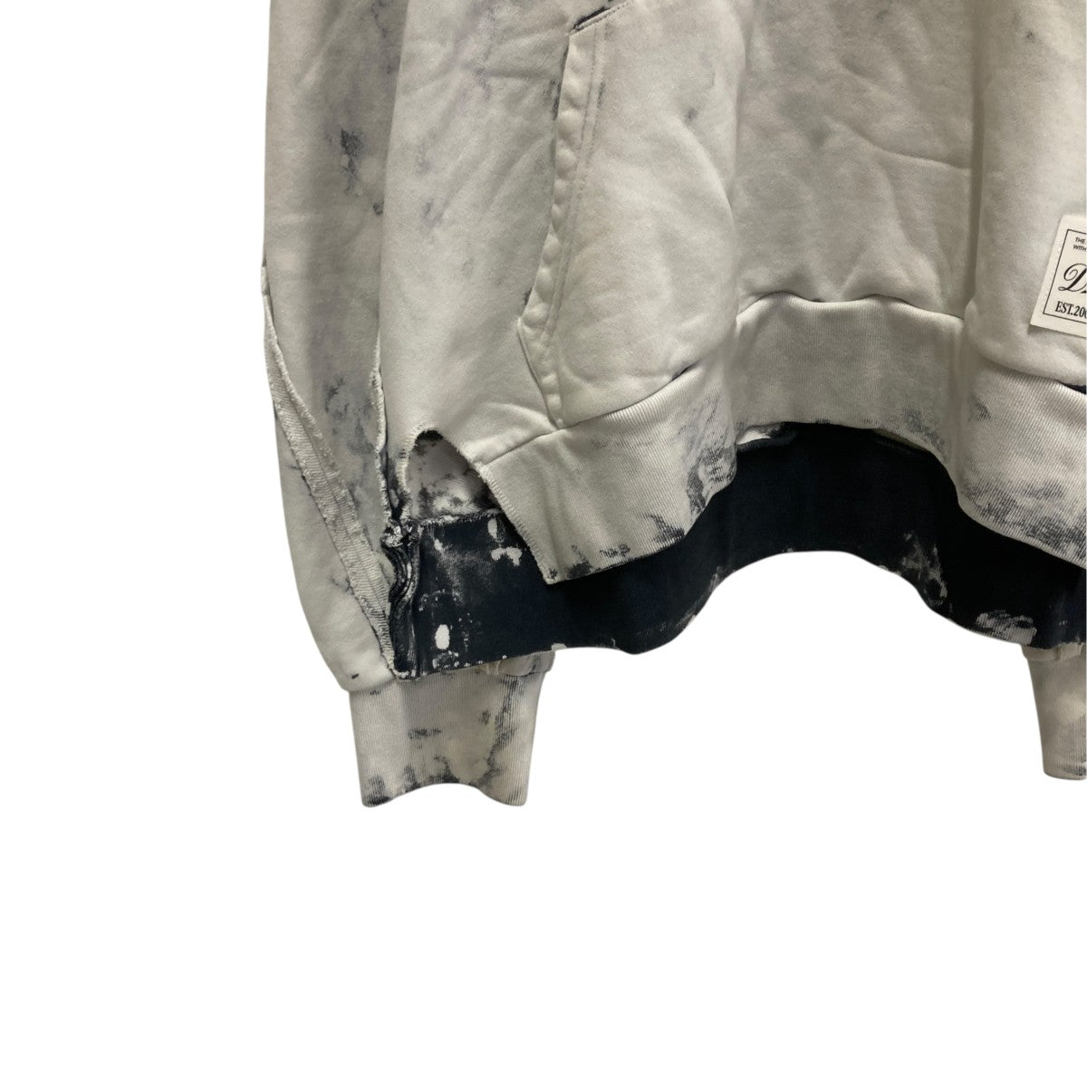 DISCOVERED BLEACH PULL HOODIEパーカーDC-AW25-CU-14 古着・中古-4枚目のアイテム画像