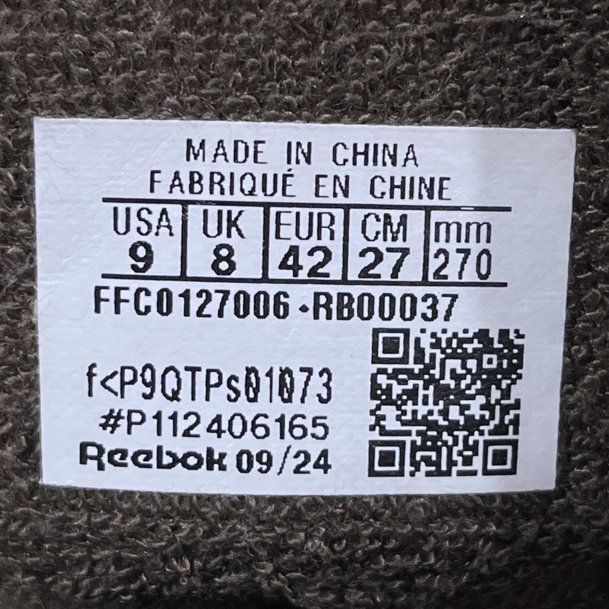 REEBOK×everyone 24AW レザースニーカー CLASSIC DUKE 2．0 クラシックデューク ツーポイントゼロ P112406165 古着・中古-9枚目のアイテム画像