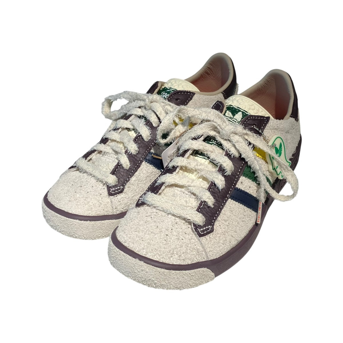 adidas×BRAIN DEAD Forest Hills Cream WhiteスニーカーJR7943 古着・中古-1枚目のアイテム画像