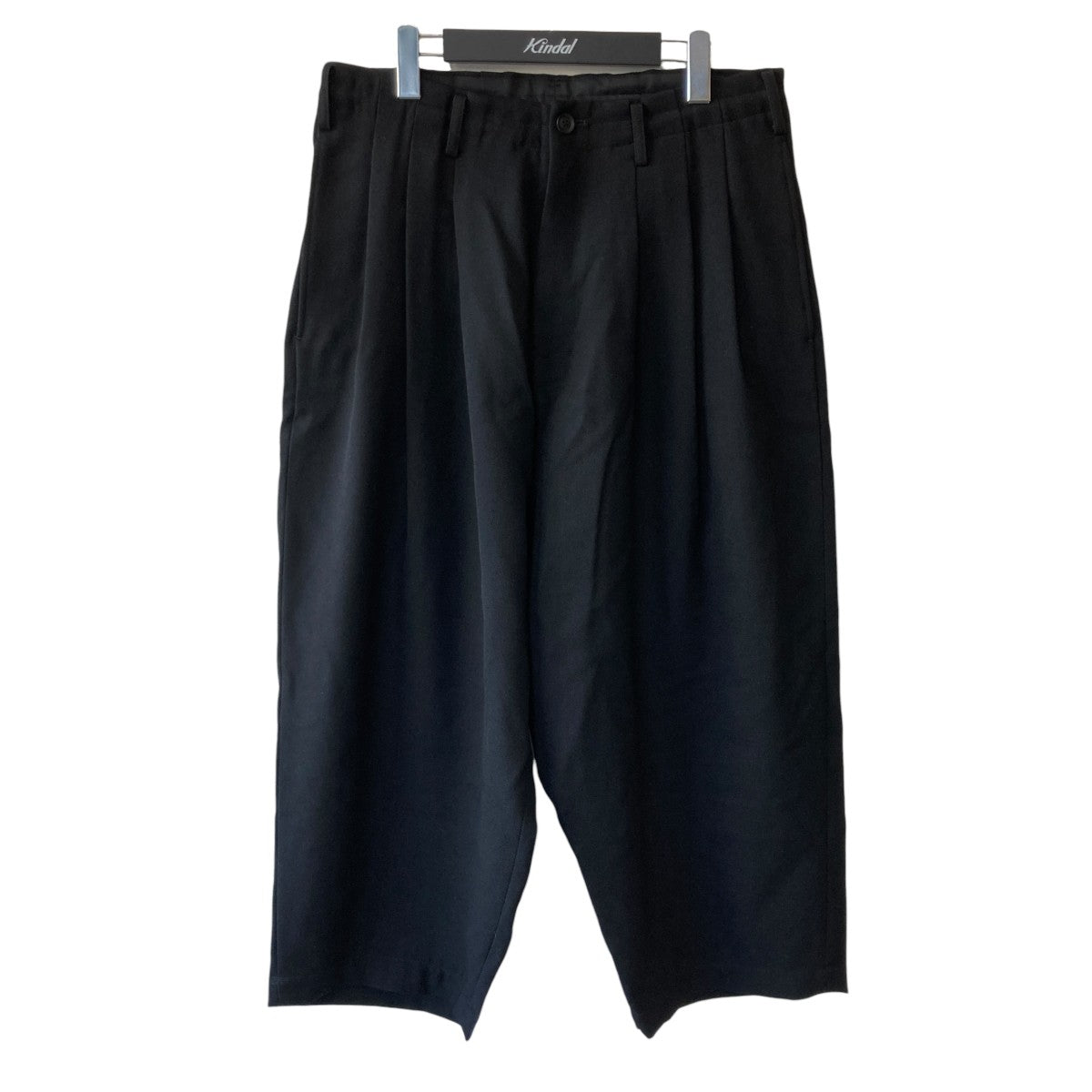 Yohji Yamamoto pour homme 3タック ワイド アーミーギャバワイドパンツHX-P18-103 古着・中古-1枚目のアイテム画像