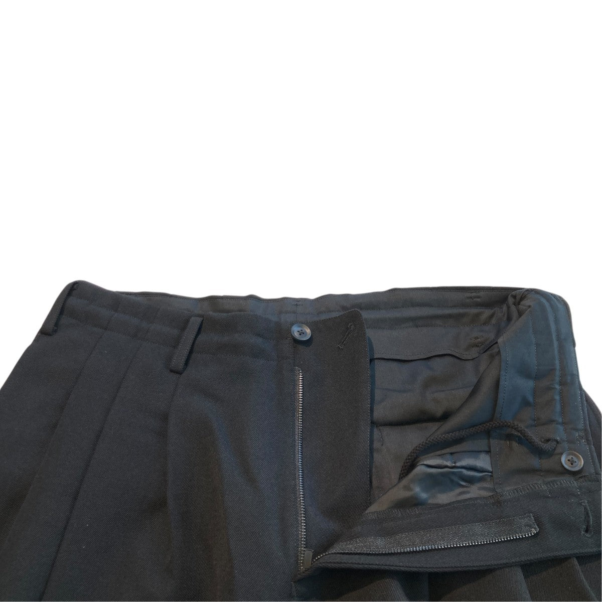 Yohji Yamamoto pour homme 3タック ワイド アーミーギャバワイドパンツHX-P18-103 古着・中古-3枚目のアイテム画像