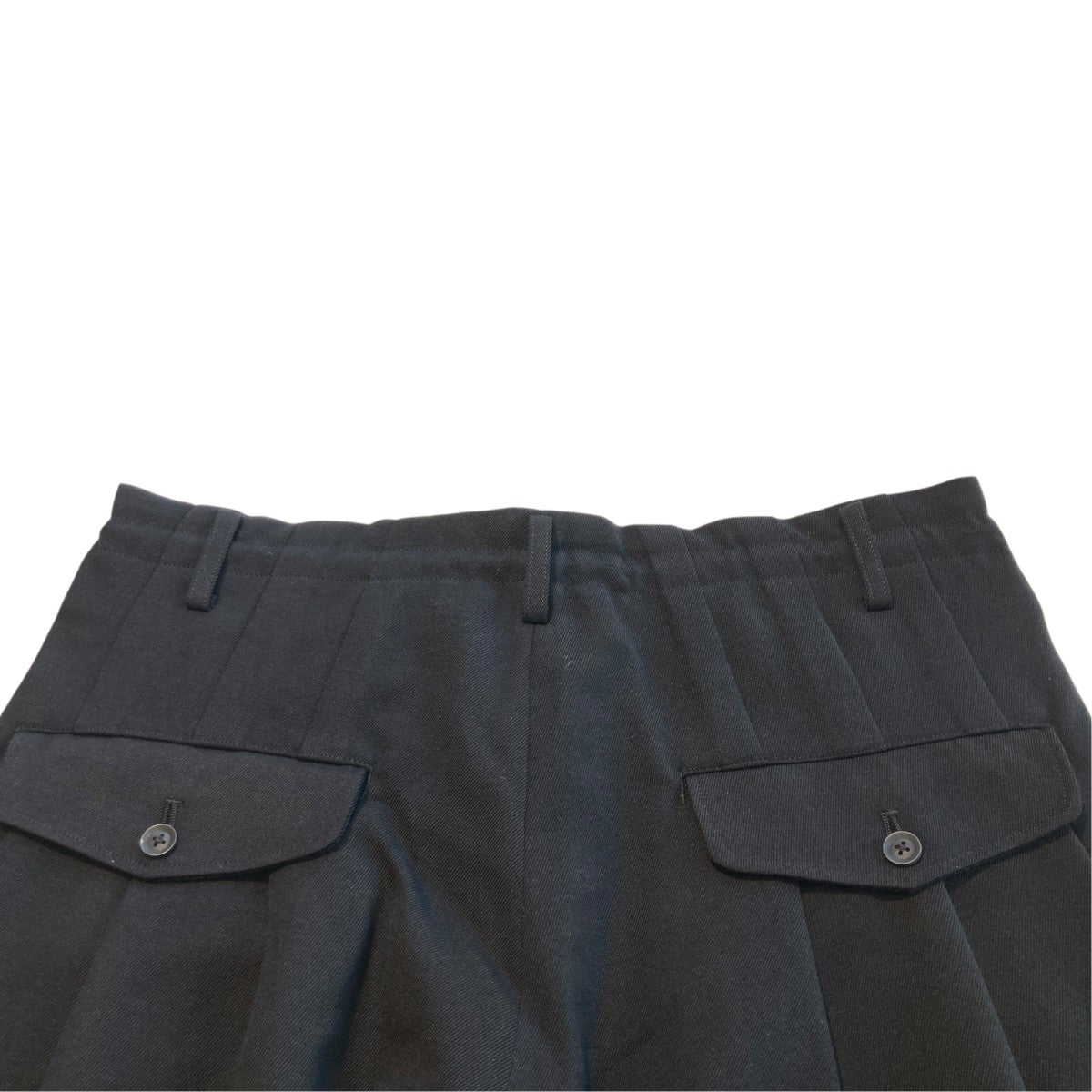 Yohji Yamamoto pour homme 3タック ワイド アーミーギャバワイドパンツHX-P18-103 古着・中古-4枚目のアイテム画像