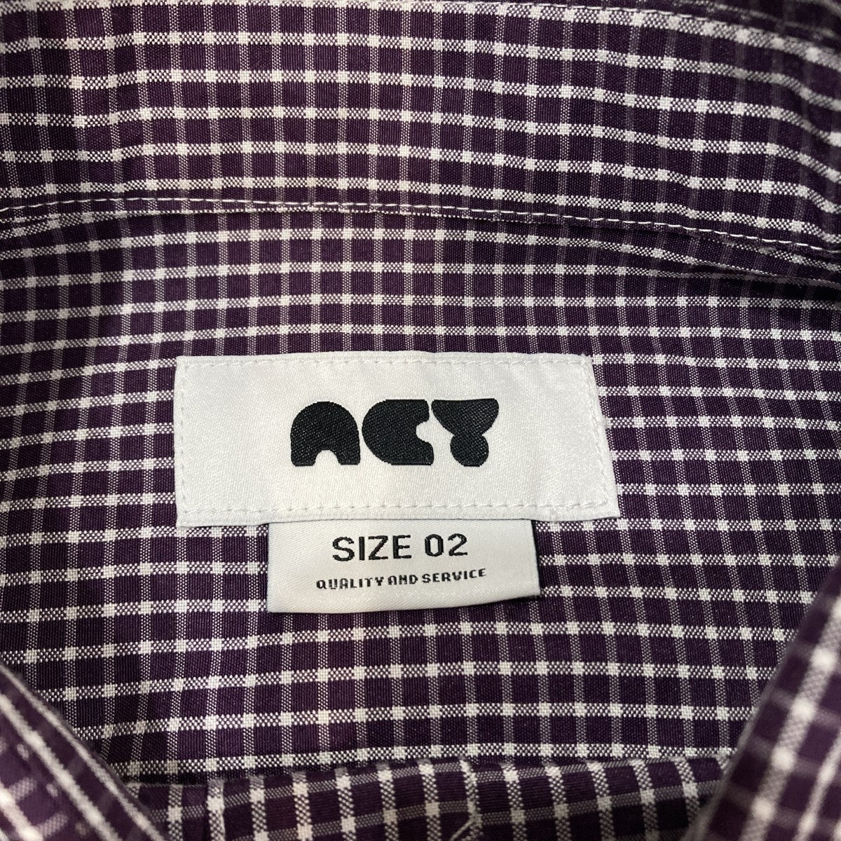 ACY チェック長袖シャツACY-25AW-007 古着・中古-5枚目のアイテム画像