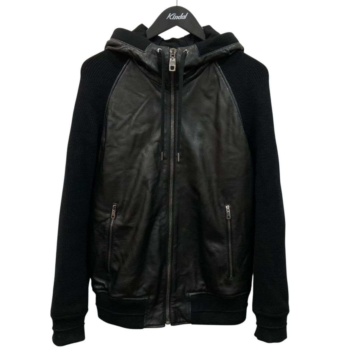 DOLCE ＆ GABBANA レザージップパーカーG9LU4L-H 古着・中古-1枚目のアイテム画像