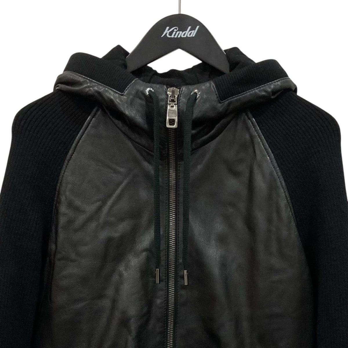 DOLCE ＆ GABBANA レザージップパーカーG9LU4L-H 古着・中古-2枚目のアイテム画像