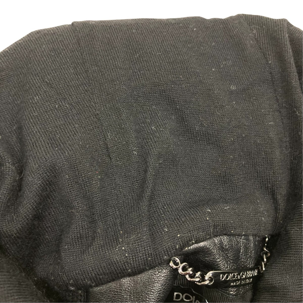 DOLCE ＆ GABBANA レザージップパーカーG9LU4L-H 古着・中古-7枚目のアイテム画像