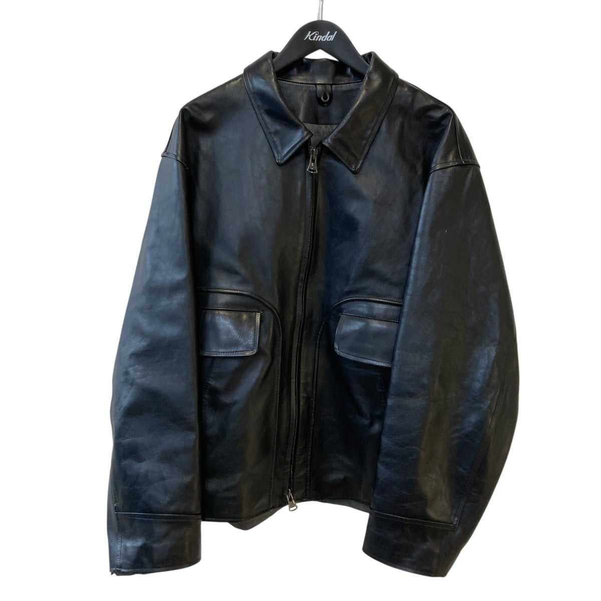 Yohji Yamamoto pour homme×ISAMU KATAYAMA BACKLASH 6．1 THE MAN BLOUSONレザージャケットHE-Y51-701 古着・中古-1枚目のアイテム画像