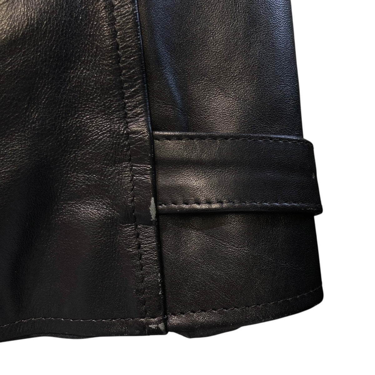 Yohji Yamamoto pour homme×ISAMU KATAYAMA BACKLASH 6．1 THE MAN BLOUSONレザージャケットHE-Y51-701 古着・中古-4枚目のアイテム画像