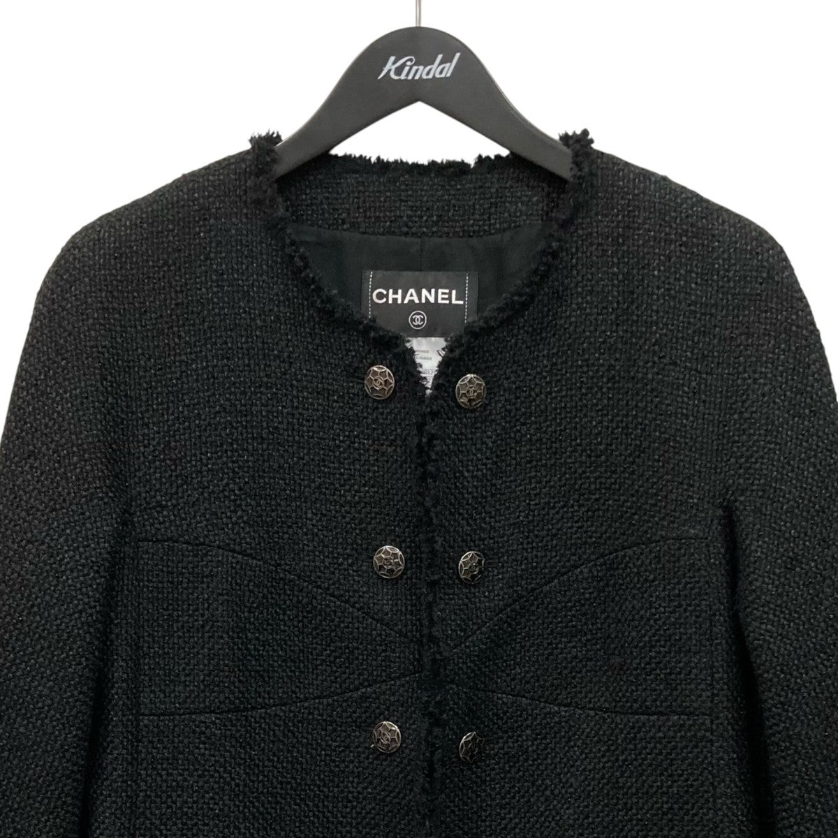 CHANEL ノーカラージャケットP39754V28652 古着・中古-2枚目のアイテム画像