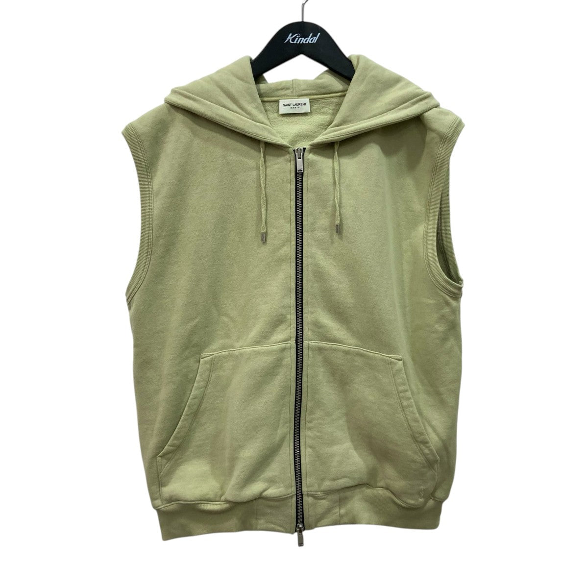 Saint Laurent Paris ノースリーブジップパーカー683755 古着・中古-1枚目のアイテム画像