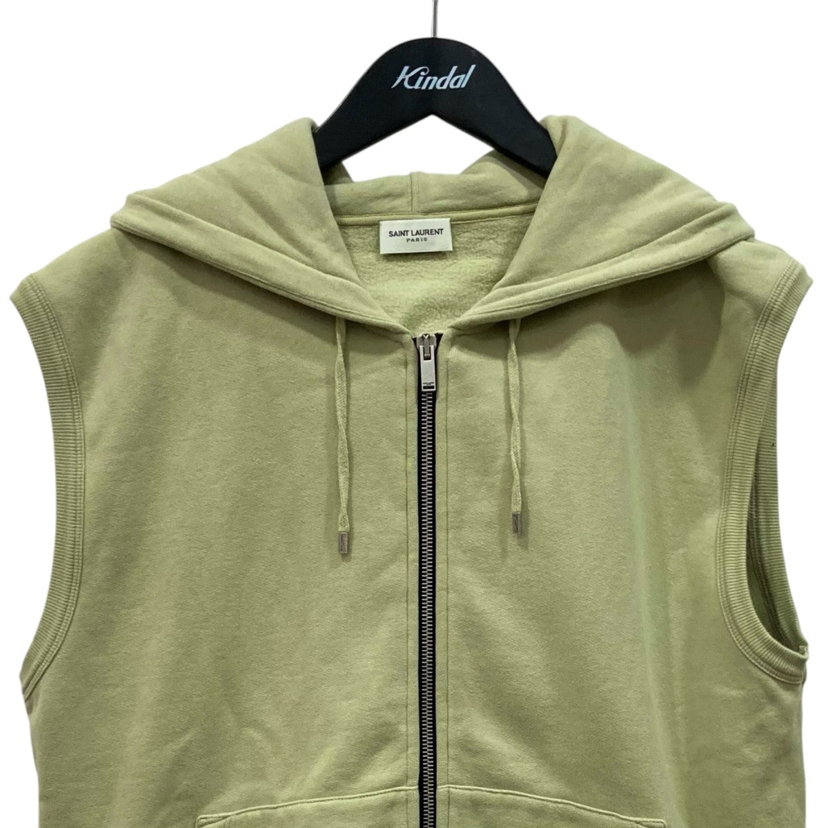 Saint Laurent Paris ノースリーブジップパーカー683755 古着・中古-2枚目のアイテム画像