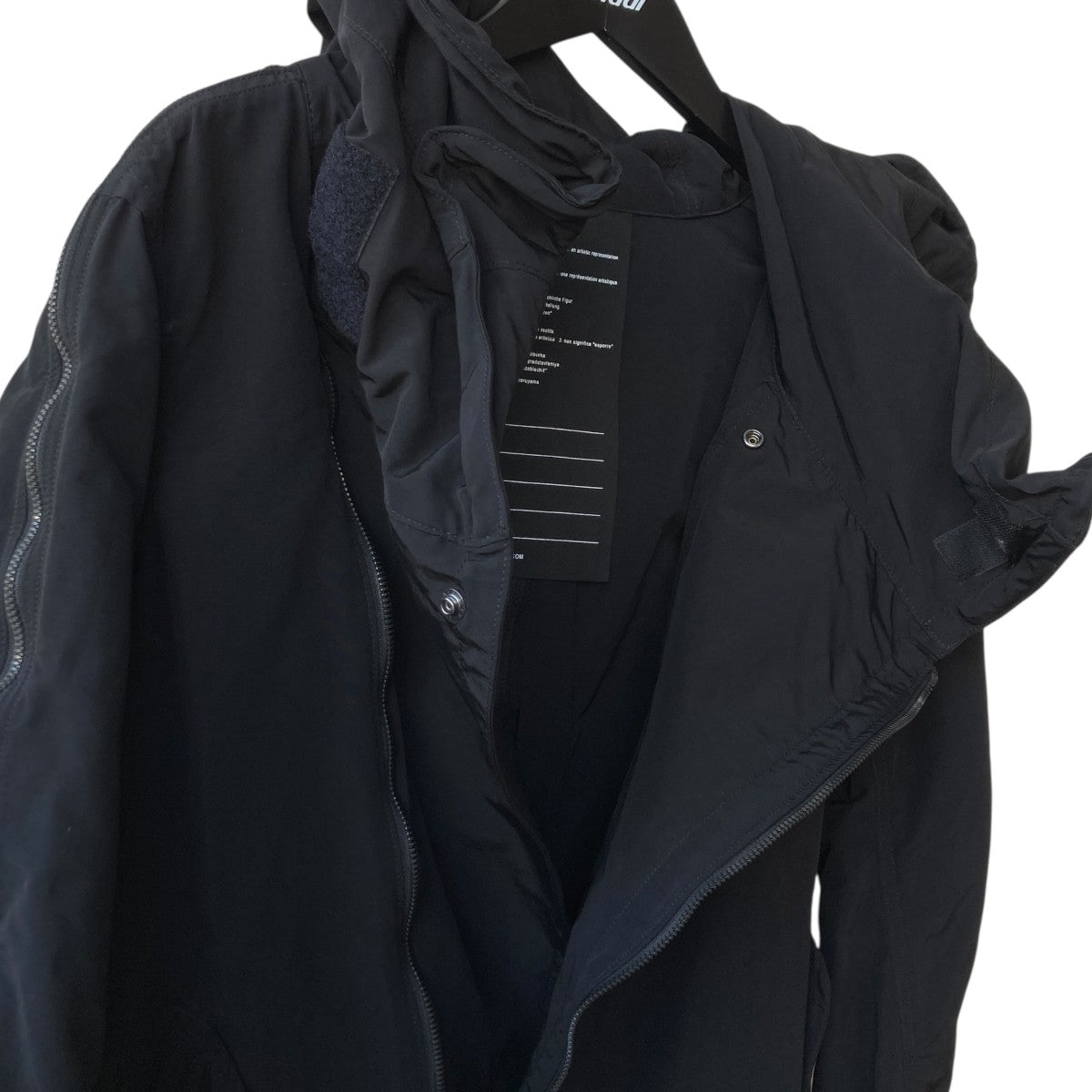 nude：MASAHIKO MARUYAMA MULTI ZIP MILITARY HOODIE COATジップコートnu-1768 古着・中古-3枚目のアイテム画像