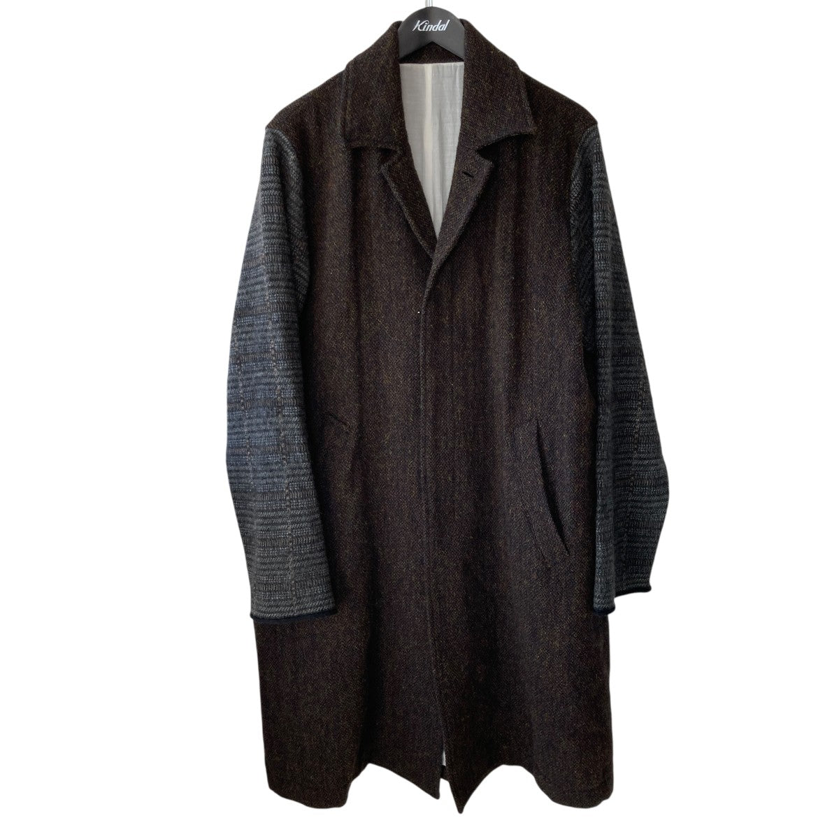 UNDERCOVER Harris Tweed woolステンカラーコートUC2E4305 古着・中古-1枚目のアイテム画像