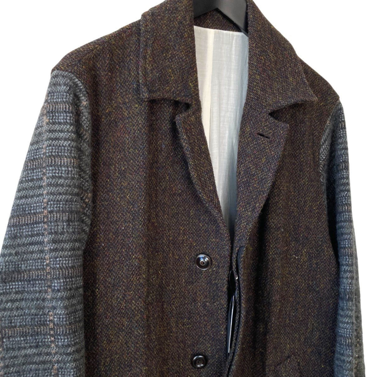 UNDERCOVER Harris Tweed woolステンカラーコートUC2E4305 古着・中古-3枚目のアイテム画像