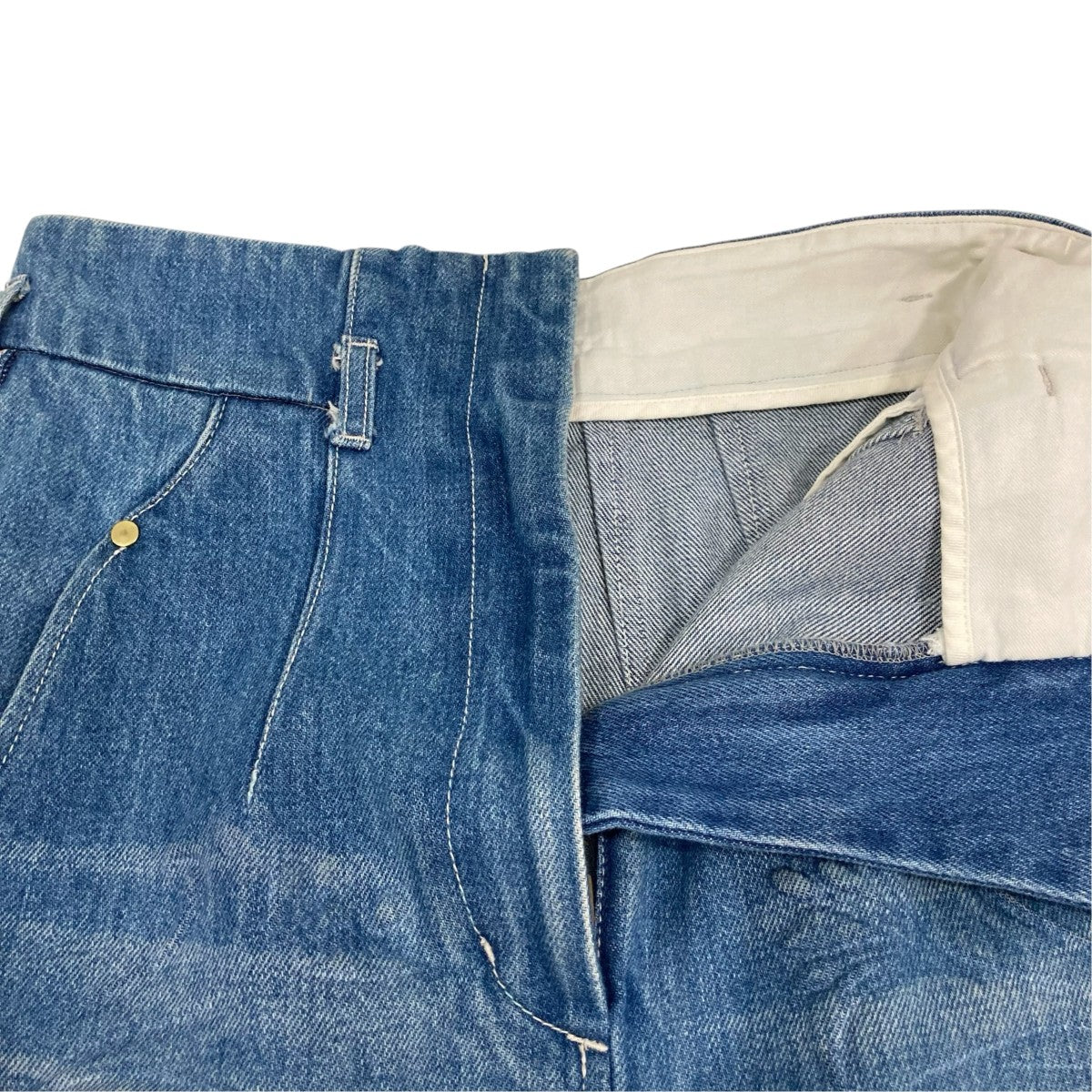 mame kurogouchi デニムスカートMM24SS-SK028 古着・中古-3枚目のアイテム画像