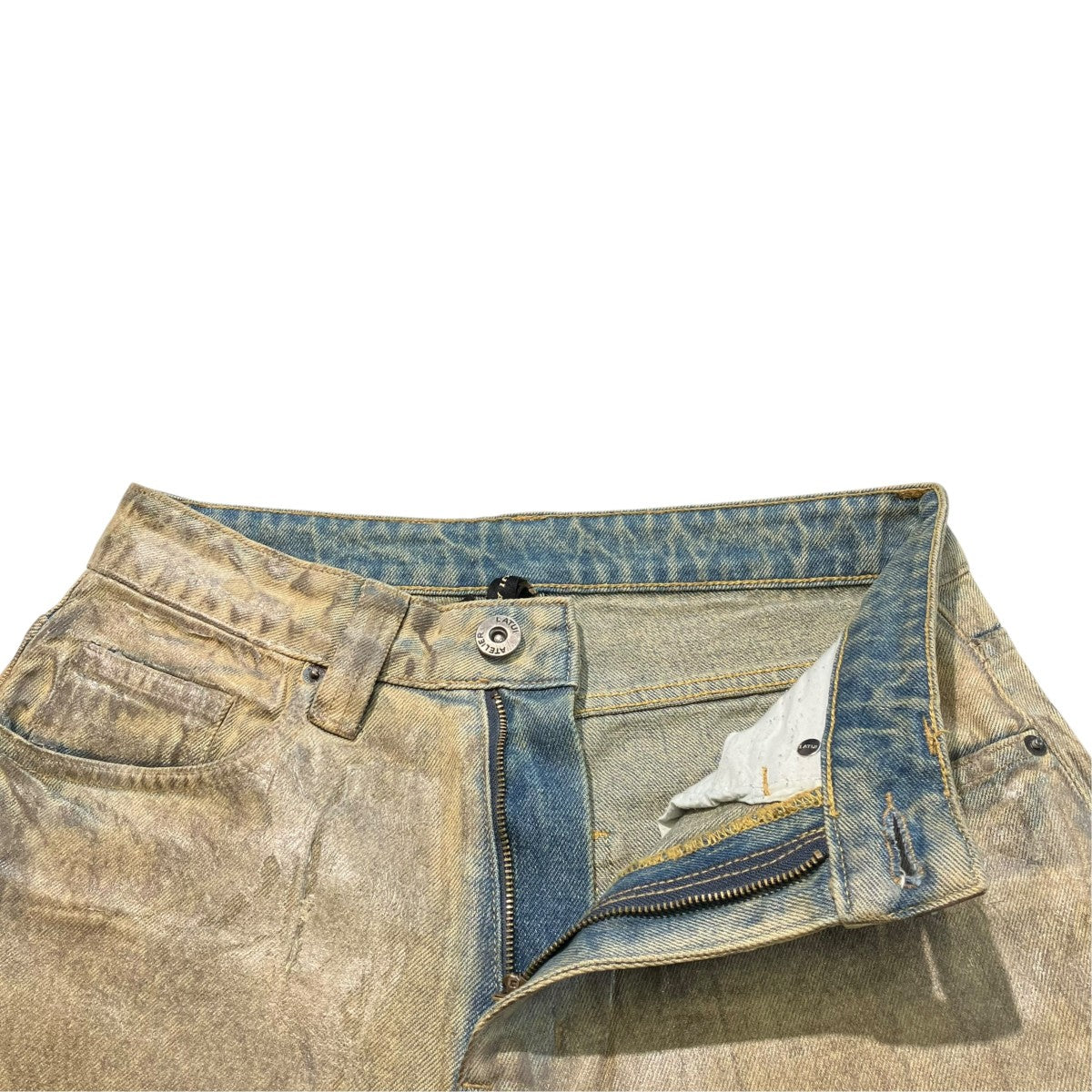 latui atelier デニムパンツ カーキ サイズ S｜【公式】カインドオル
