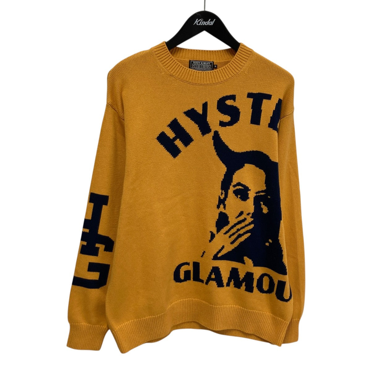 Hysteric Glamour SPEAK NO EVIL編込ニット02263NS02 古着・中古-1枚目のアイテム画像