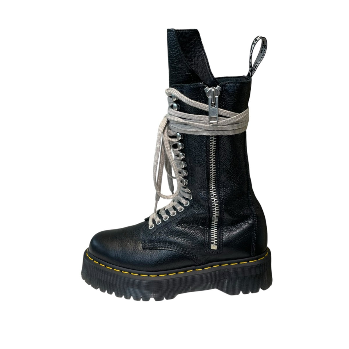 RICK OWENS×Dr．Martens QUAD SOLE CALF LENGTH BOOTブーツ1918ro 古着・中古-2枚目のアイテム画像