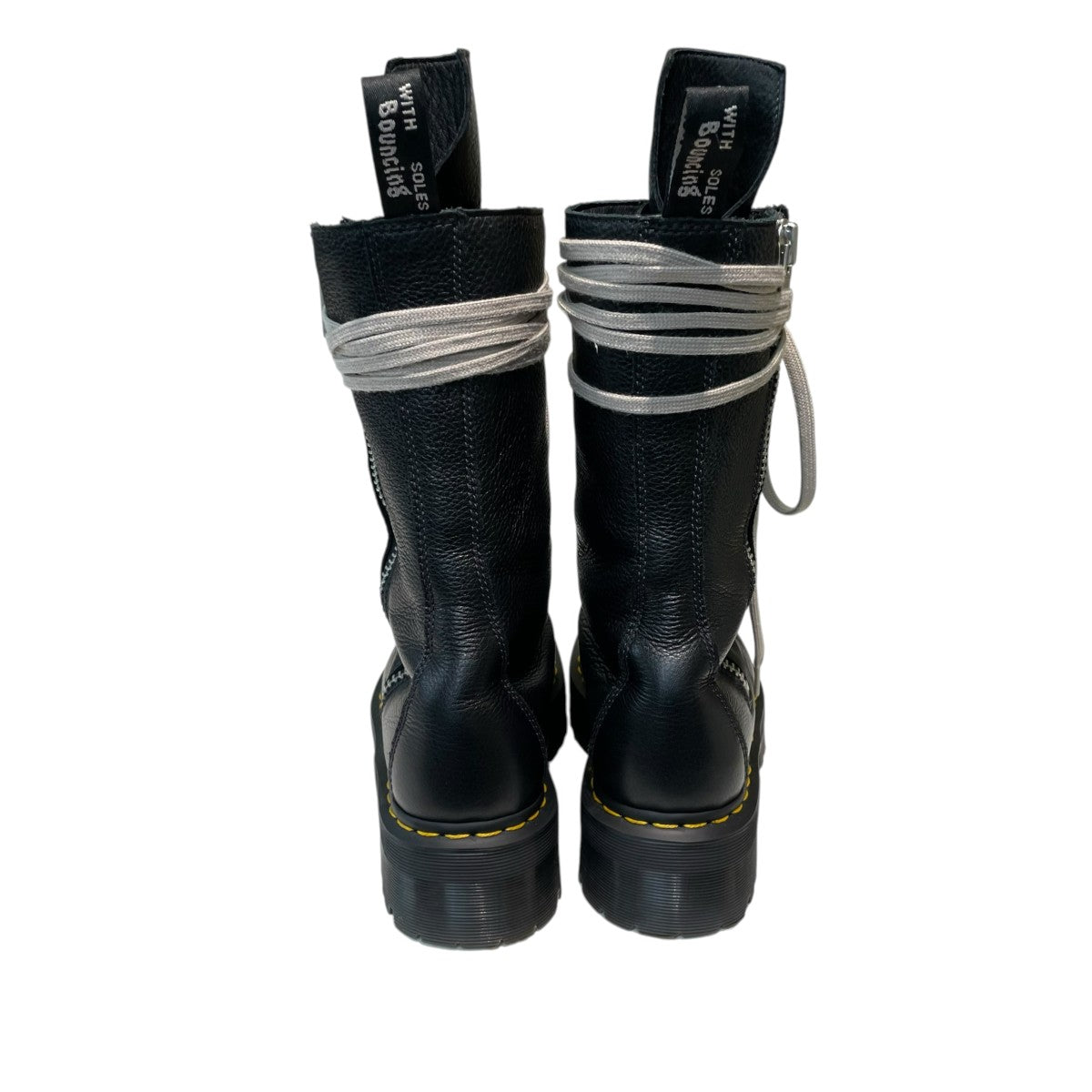 RICK OWENS×Dr．Martens QUAD SOLE CALF LENGTH BOOTブーツ1918ro 古着・中古-4枚目のアイテム画像