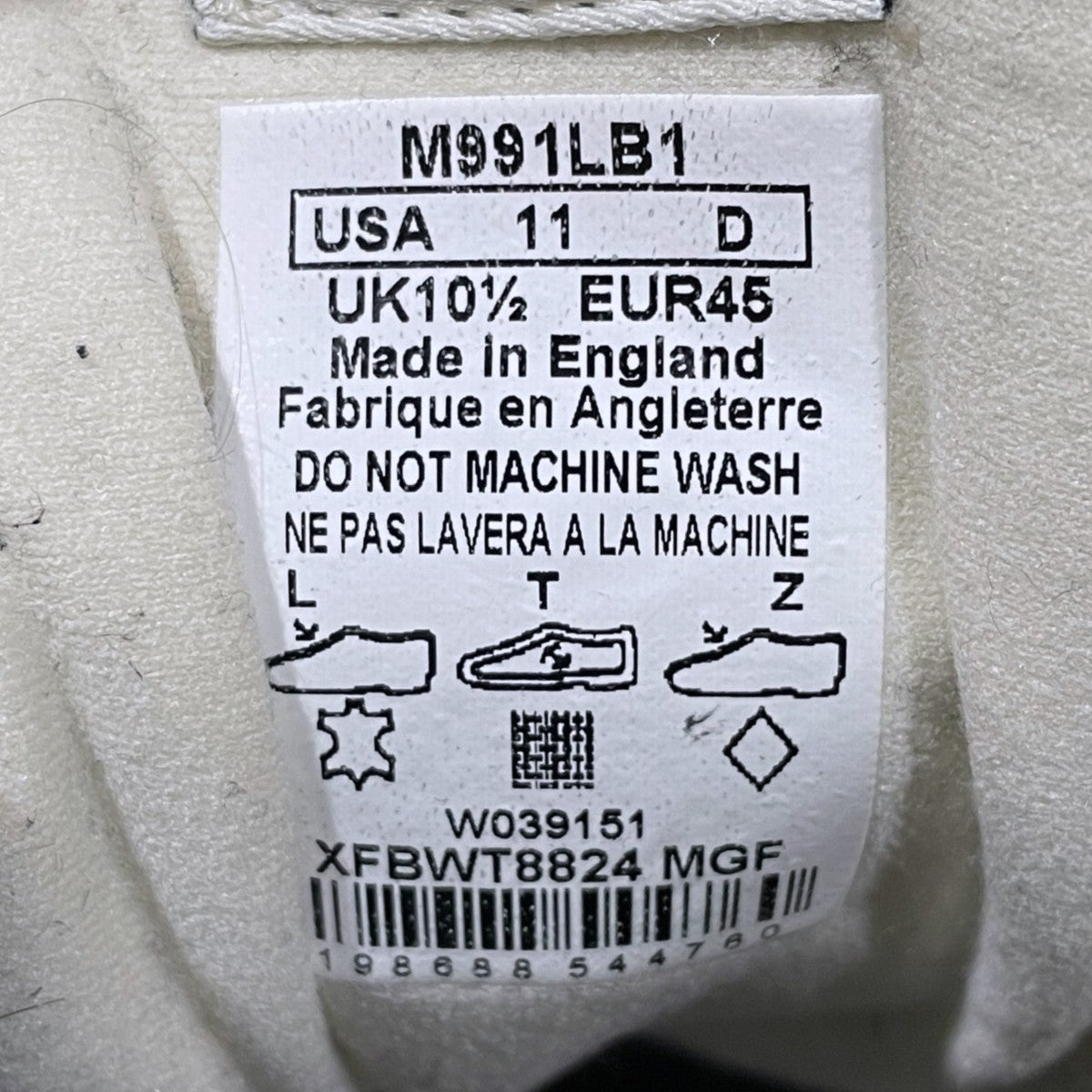 26SS レザースニーカー 991v1 MADE IN ENGLAND M991LB1