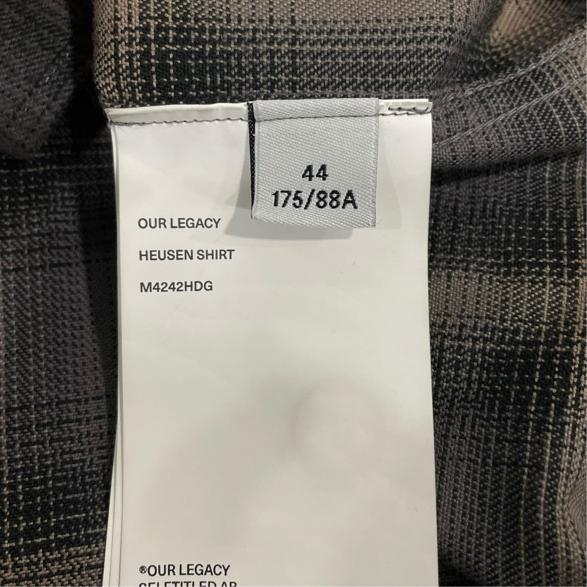 OUR LEGACY チェックシャツM4242HDG 古着・中古-6枚目のアイテム画像