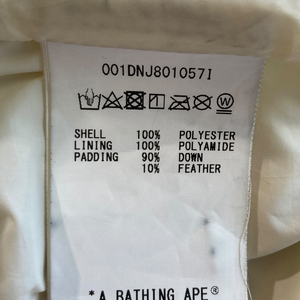 A BATHING APE ダウンジャケット001dnj801057I 古着・中古-10枚目のアイテム画像