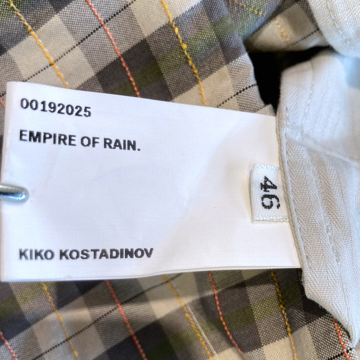 Kiko Kostadinov 25AWFITZ TROUSERSチェックパンツ00192025 古着・中古-6枚目のアイテム画像