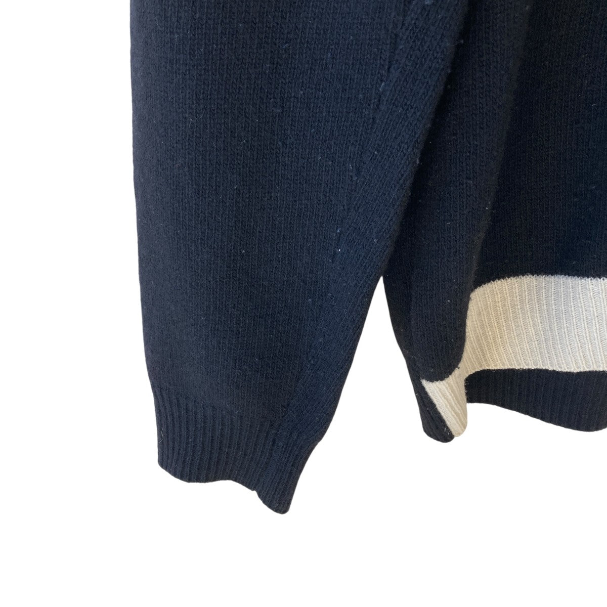 RAF SIMONS×FRED PERRY VネックニットセーターSK5266 古着・中古-4枚目のアイテム画像