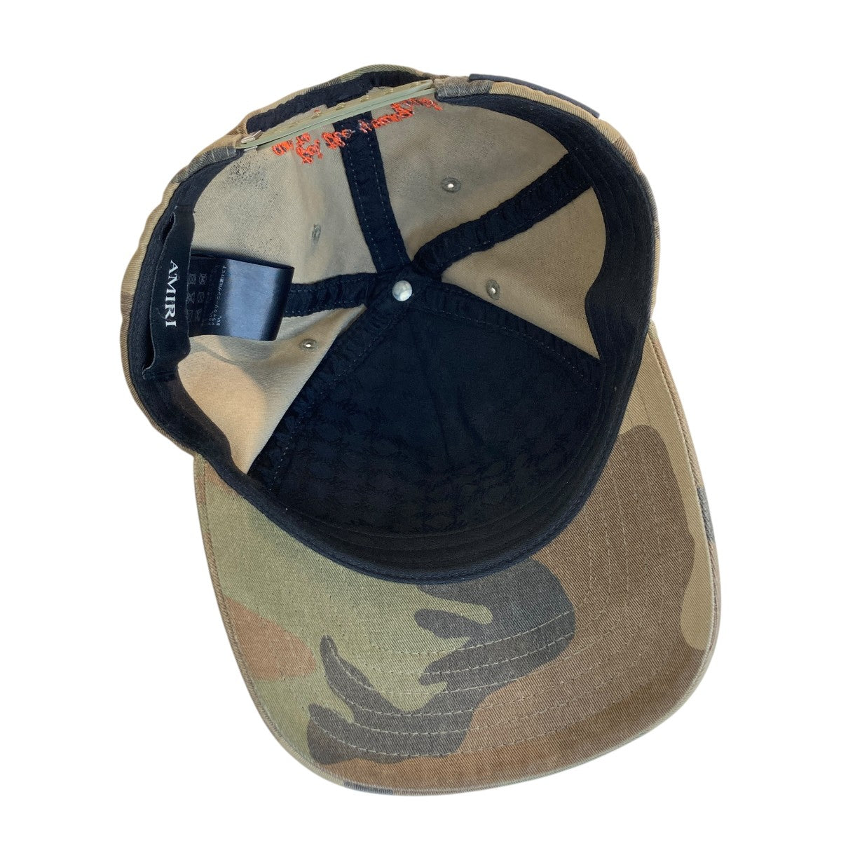 AMIRI MA OUTLINE CAMO HATカモフラキャップSRAMSAHE1007 古着・中古-4枚目のアイテム画像