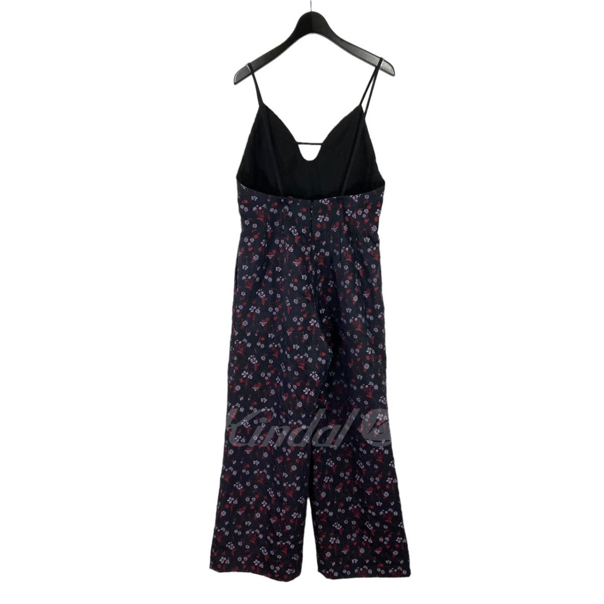 Floral Jacquard Sleeveless Jumpsuits MM22PF-DR70
