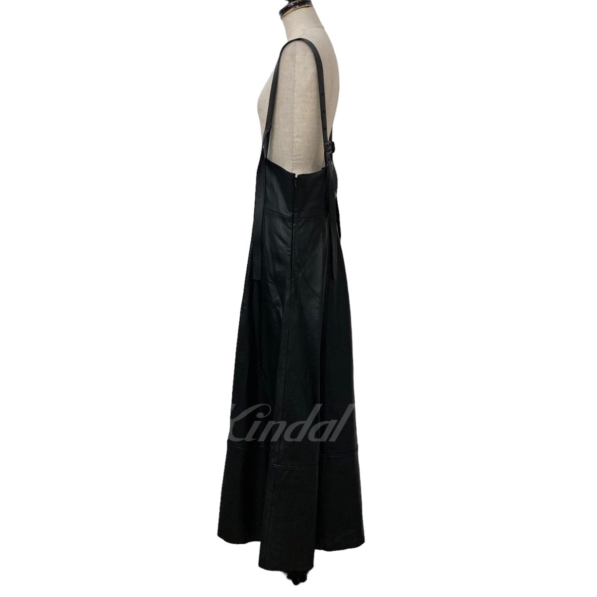 LUDLOW(ラドロー) BETH leather skirt レザーサロペットスカート 21 ...