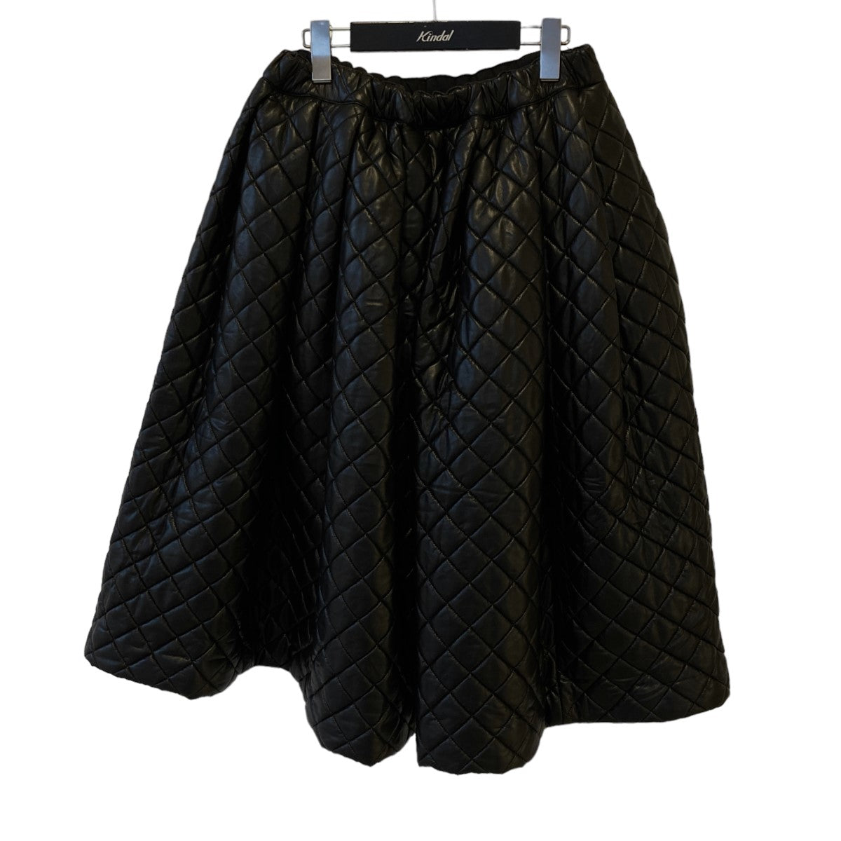 22AW QUILTED FAUX LEATHER SKIRT キルティング スカート