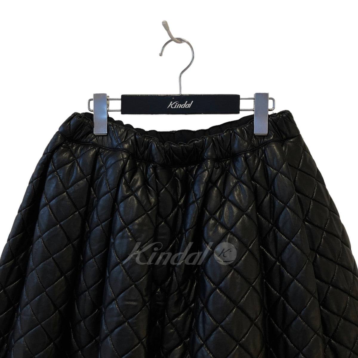 22AW QUILTED FAUX LEATHER SKIRT キルティング スカート