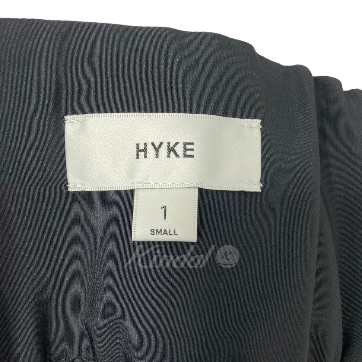 HYKE(ハイク) 23SS TAFFETA PLEATED MAXI DRESS プリーツマキシドレスワンピース 231-16171 ブラック サイズ  1｜【公式】カインドオルオンライン ブランド古着・中古通販【kindal】