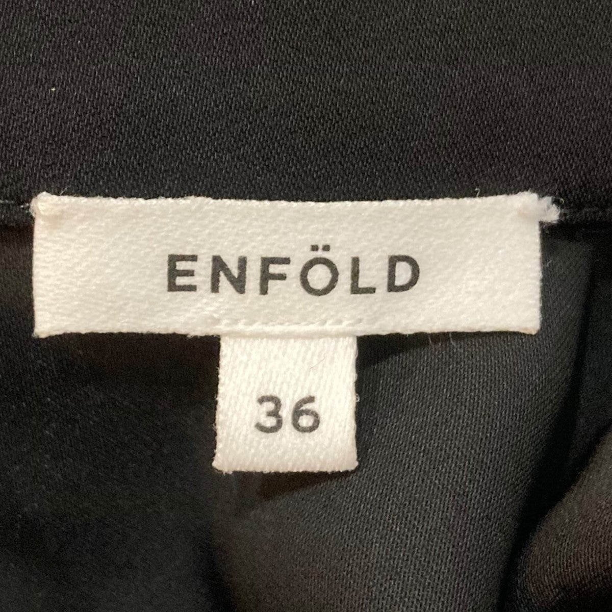 ENFOLD(エンフォルド) 21SSダブルサテンスタンドロングドレスロングワンピース300ES333-0710 300ES333-0710 ブラック  サイズ 36｜【公式】カインドオルオンライン ブランド古着・中古通販【kindal】