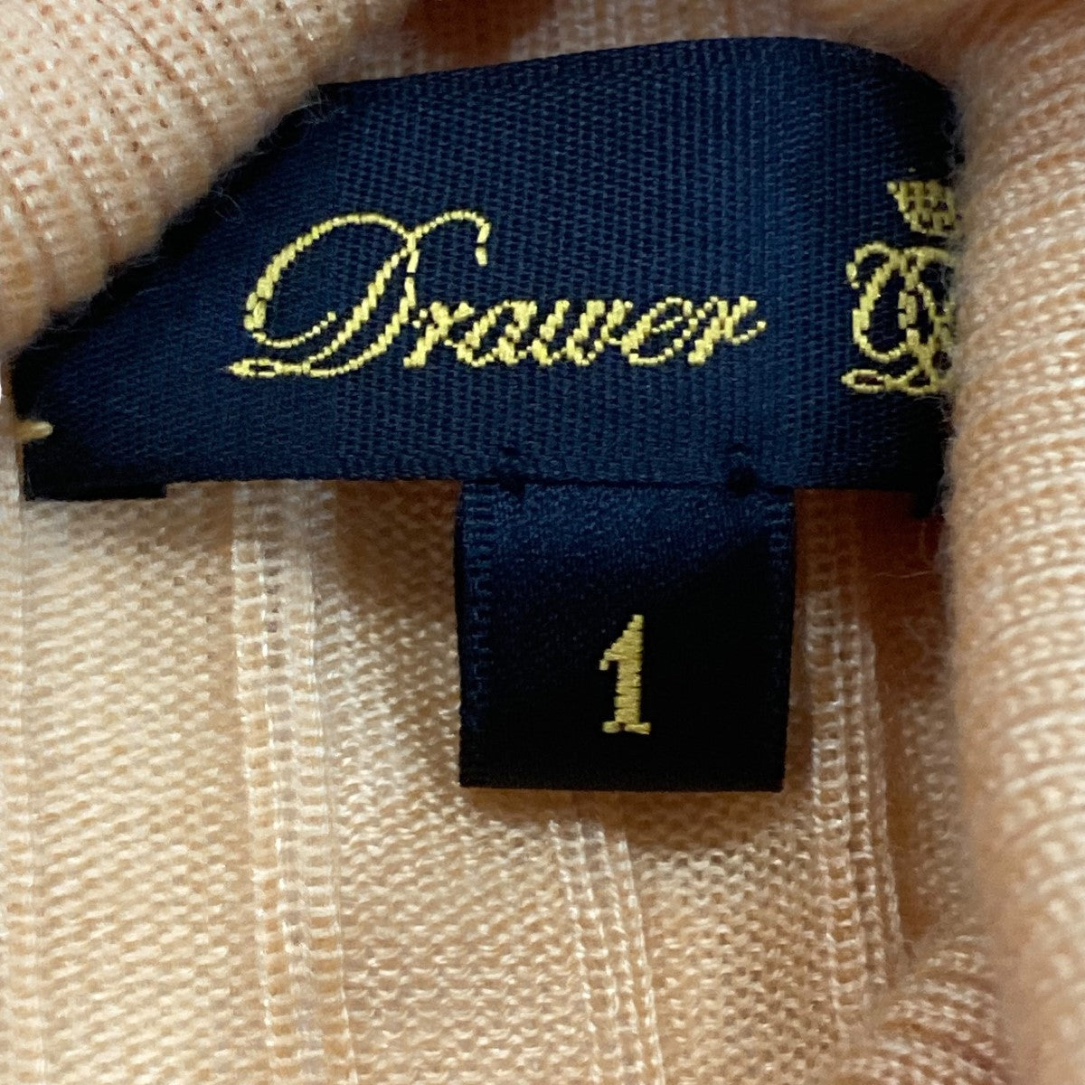 Drawer(ドゥロワー) 18Gカシミヤシルクリブタートルネックニット 6513-106-0920 6513-106-0920 イエロー サイズ  1｜【公式】カインドオルオンライン ブランド古着・中古通販【kindal】