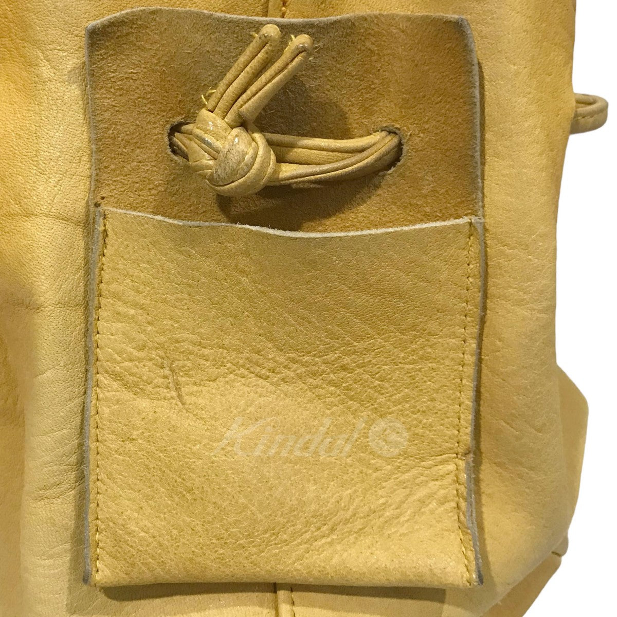 MYTHINKS(マイシンクス) レザー巾着バッグ ELK BUCKET BAG エルクレザー バケットバッグ