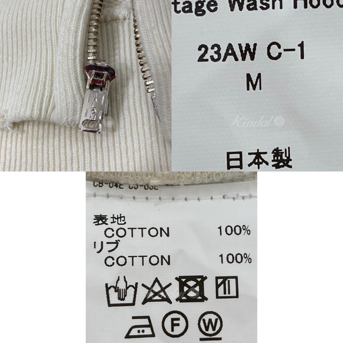 DAIRIKU(ダイリク) 23AW Water-repellent Vintage Wash Hoodie ジップ ...