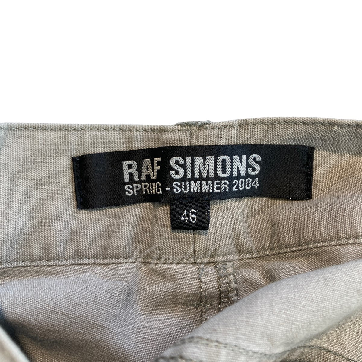 RAF SIMONS(ラフシモンズ) 04SS 宗教期 コットンパンツ グレー サイズ 