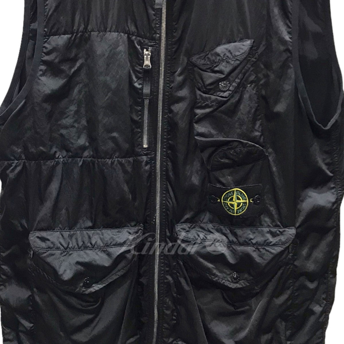 STONE ISLAND(ストーンアイランド) ジップアップナイロンベスト NYLON RASO-TC VEST ナイロンラソTCベスト