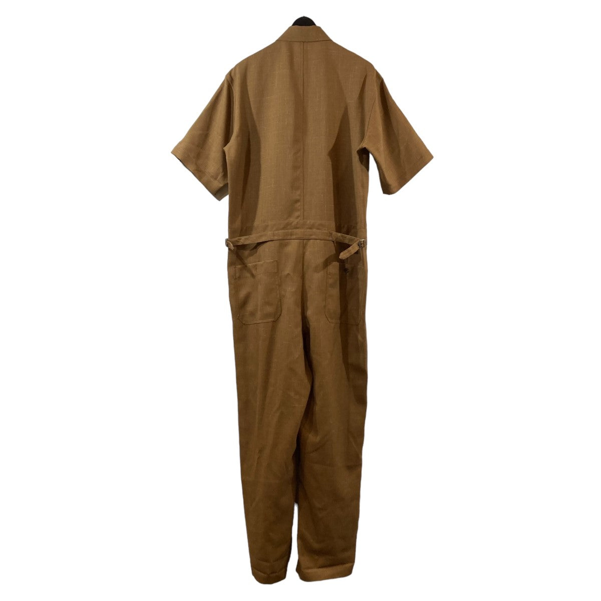 AURALEE(オーラリー) WOOL CUPRA LINEN CLOTH JUMPSUITジャンプスーツA20ST03CL A20ST03CL  ブラウン サイズ 4｜【公式】カインドオルオンライン ブランド古着・中古通販【kindal】