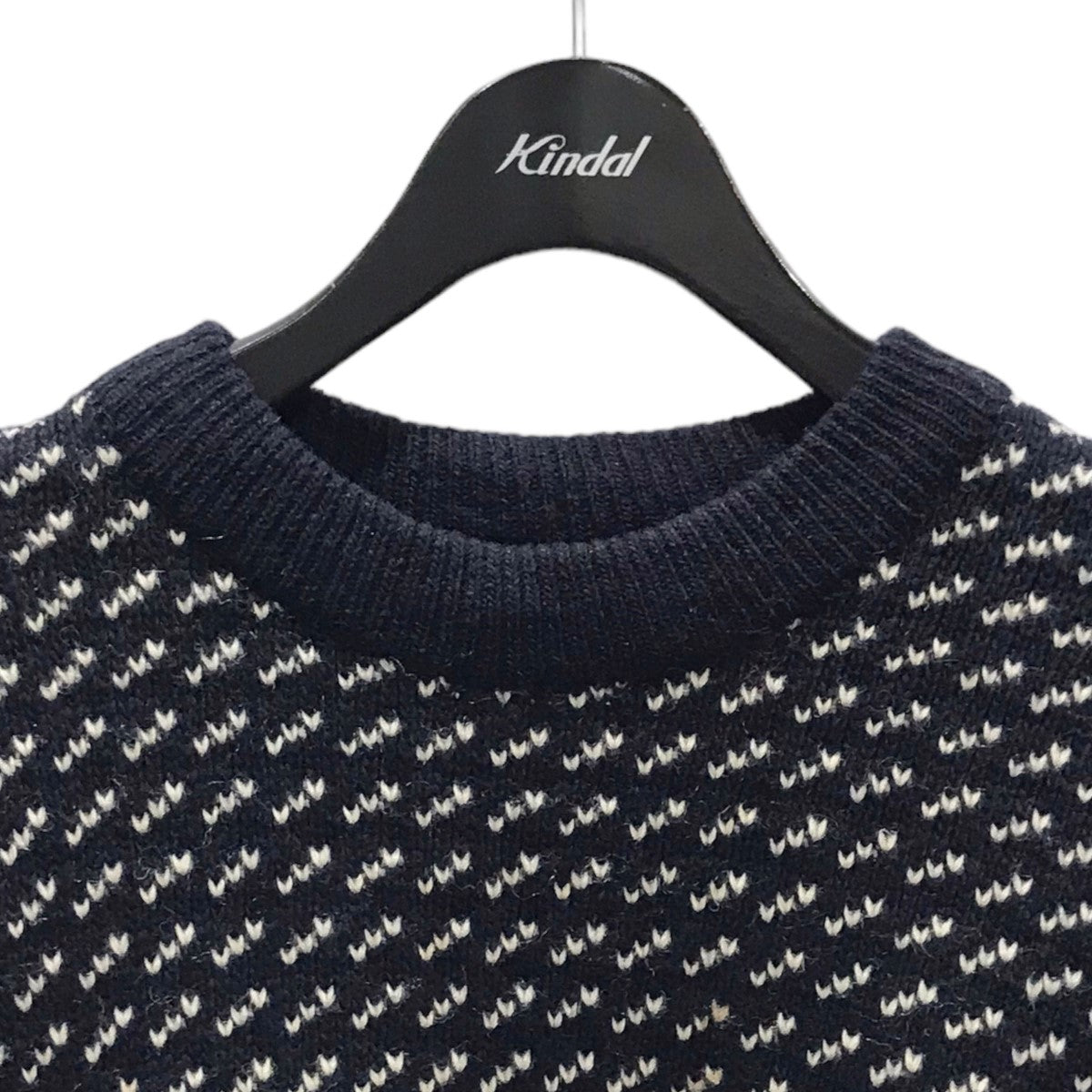 L．L．Bean(エルエルビーン) 70s〜80s バーズアイ ニットセーター birds eye knit sweater ネイビー・ホワイト  サイズ フリーサイズ｜【公式】カインドオルオンライン ブランド古着・中古通販【kindal】