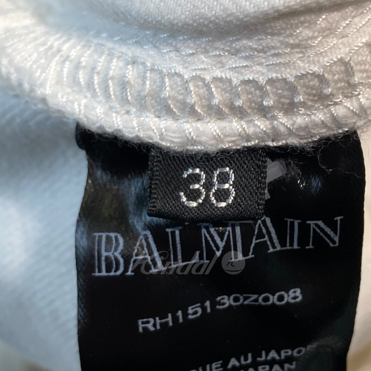 BALMAIN(バルマン) 19SS ラメコーティングバイカーデニム パンツ